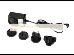 Efisiensi Adaptor Daya 12V 2A AS Uni Eropa Inggris AU Colokan 85% Efisiensi