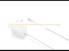 12V DC Switching Power Adapter Efisiensi Universal Charger 5.5*2.1mm Konektor